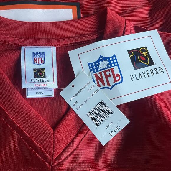 Tampa Bay Buccaneers Jersey Womens Medium Red NFL Football Simms #2 V Neck - Picture 4 of 8